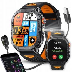 Smartwatch VESS K70A Czarny (SMARTWATCH K70A). Czarne zegarki smartwatch VESS, bez wzorów. Za 199.90 zł.