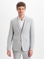 Finshley & Harding kurtka modułowa - Steven Mężczyźni Modern Fit wiskoza szary, 48. Szare kurtki męskie Finshley & Harding, m, bez wzorów, z materiału, bez kaptura. Za 799.95 zł.