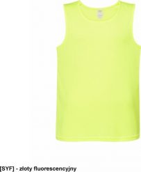 JHK SPORTARBM - T-shirt sportowy - złoty fluorescencyjny XL. Żółte koszulki sportowe męskie JHK, m, bez wzorów, bez ramiączek. Za 14.21 zł.