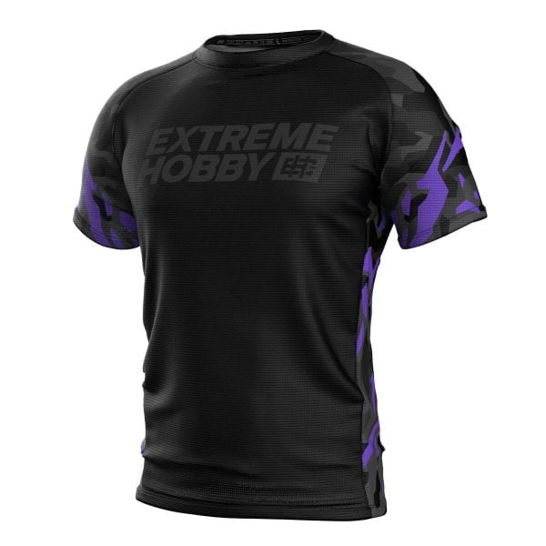 Koszulka Techniczna Sportowa Męska EXTREME HOBBY BLACK PANTHER. Czarne koszulki sportowe męskie EXTREME HOBBY, m, bez wzorów, z elastanu, bez ramiączek, do biegania. Za 138.00 zł.