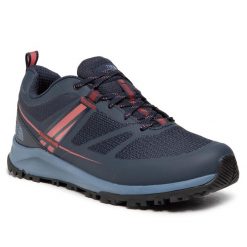 Trekkingi The North Face. Niebieskie obuwie trekkingowe damskie The North Face, bez zapięcia. Za 379.99 zł.