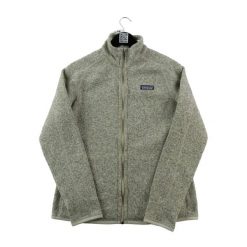 Second life - Kurtka polarowa damska beżowa - Jak nowy. Brązowe kurtki sportowe damskie Patagonia, m, bez wzorów, z jeansu, bez ramiączek, bez kaptura, trekkingowe. Za 300.96 zł.