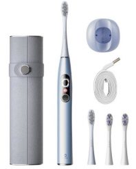 Szczoteczka soniczna Oclean X Pro Digital Zestaw srebrny. Szare szczoteczki soniczne Oclean. Za 409.00 zł.