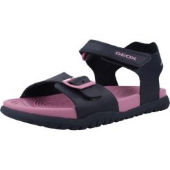 Sandały GEOX J SANDAL FUSBETTO GI Niebieski. Niebieskie sandały męskie Geox, bez wzorów, z syntetyku, sportowe, bez zapięcia. Za 207.99 zł.