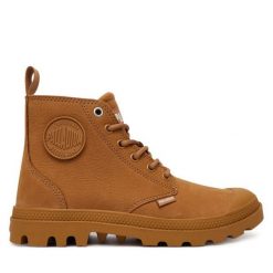 Trapery Palladium. Brązowe trapery damskie Palladium, bez zapięcia. Za 579.99 zł.