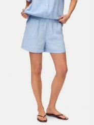 Vero Moda Szorty materiałowe Melaney 10325868 Niebieski Loose Fit. Niebieskie szorty damskie Vero Moda, bez wzorów, z materiału. Za 99.99 zł.
