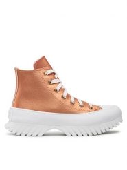 Converse Botki Chuck Taylor All Star Lugged 2.0 Hi A01304C Pomarańczowy. Brązowe botki damskie Converse, bez wzorów, z materiału, retro, bez obcasa, na płaskiej podeszwie, bez zapięcia. Za 409.99 zł.