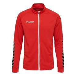 Kurtka Hummel Zip hmlAUTHENTIC Poly. Czerwone kurtki sportowe męskie Hummel, m, bez wzorów, z dzianiny, bez kaptura, na fitness i siłownię. Za 107.00 zł.