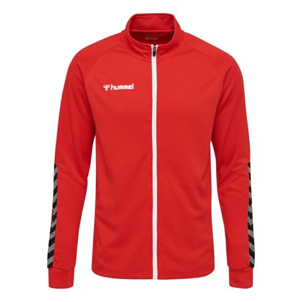Kurtka Sportowa Hummel HML AUTHENTIC POLY ZIP JACKET czerwona. Czerwone kurtki sportowe męskie Hummel, na jesień, l, bez wzorów, z materiału, bez kaptura, do biegania. Za 107.00 zł.