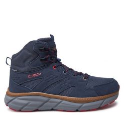 Trekkingi CMP. Niebieskie botki męskie CMP, bez wzorów, sportowe, bez obcasa, bez zapięcia. Za 339.99 zł.