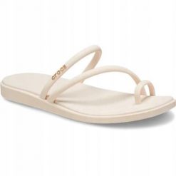 Klapki Dla Dorosłych Crocs Miami Toe Loop. Czerwone klapki męskie Crocs, bez wzorów, z materiału, bez zapięcia. Za 159.99 zł.