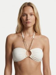 Guess Góra od bikini E6GJ01 KF412 Biały. Białe bikini Guess, xs, z aplikacjami, z syntetyku. Za 349.99 zł.