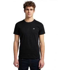 MĘSKA KOSZULKA LEE ZESTAW CREW CZARNY/SZARY 112142481. Czarne t-shirty męskie Lee, m, bez wzorów, bez kołnierzyka, bez ramiączek. Za 139.99 zł.