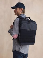 Plecak TBS Jazpack. Niebieskie plecaki męskie TBS, bez wzorów, z materiału, eleganckie. Za 486.05 zł.