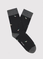 PAKO LORENTE - Czarne skarpety w kaczki. Czarne skarpety męskie Pako Lorente, bez wzorów. Za 39.99 zł.