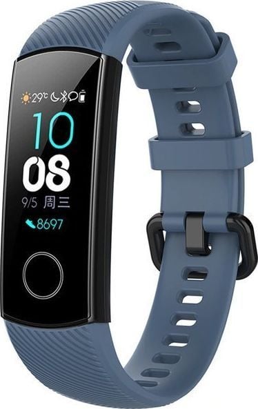 Alogy Alogy Pasek do smartwatch gumowy do Honor Band 4/5 Grafitowy uniwersalny. Szare zegarki smartwatch Alogy, bez wzorów, z gumy. Za 26.89 zł.