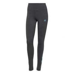 Legginsy damskie adidas Loungwear Essentials. Niebieskie legginsy sportowe damskie Adidas, s, bez wzorów, z bawełny, z podwyższonym stanem, na fitness i siłownię. Za 59.90 zł.