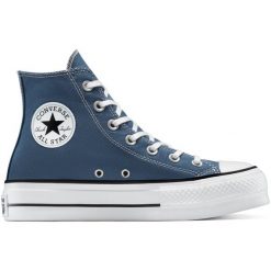 Adidasy Converse Chuck Taylor All Star Lift, Dla obu płci. Niebieskie obuwie sportowe damskie Converse, bez wzorów, bez zapięcia. Za 590.00 zł.