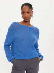 Marella Sweter Nievo 2423366254 Niebieski Regular Fit. Niebieskie swetry nierozpinane damskie Marella, s, bez wzorów, z syntetyku, bez kołnierzyka, bez ramiączek. Za 419.99 zł.