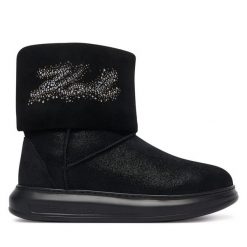 Śniegowce KARL LAGERFELD. Czarne śniegowce damskie KARL LAGERFELD, bez zapięcia. Za 1,059.00 zł.