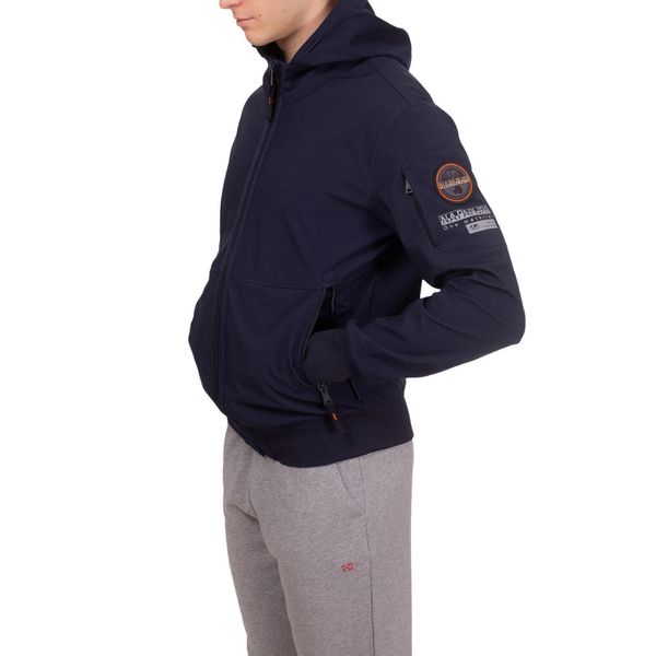 Kurtka męska Napapijri A-Melville. Niebieskie kurtki męskie Napapijri, m, bez wzorów, sportowe, bez kaptura. Za 689.99 zł.