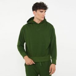 Unisex bluza z kapturem F BOXY ciemnozielona. Zielone bluzy damskie Legea, l, bez wzorów, z bawełny, bez ramiączek, z kapturem. Za 96.00 zł.
