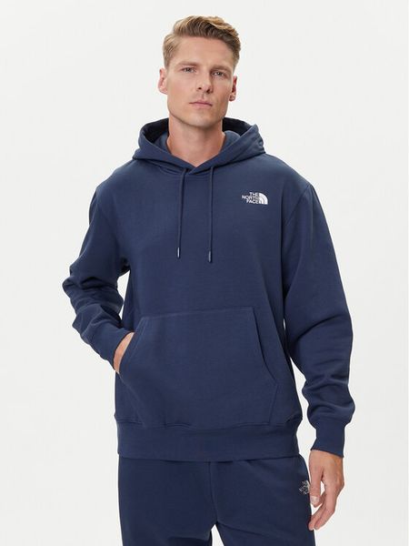 The North Face Bluza Essential NF0A89ES Granatowy Regular Fit. Niebieskie bluzy męskie The North Face, m, bez wzorów, z bawełny, bez ramiączek, bez kaptura. Za 259.99 zł.