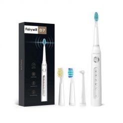 Szczoteczka soniczna do zębów z zestawem końcówek FairyWill 507 (Biały). Białe szczoteczki soniczne FairyWill. Za 69.00 zł.