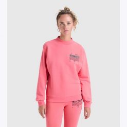 Bluza damska DIADORA L. SWEATSHIRT CREW MANIFESTO. Czerwone bluzy damskie Diadora, l, bez wzorów, bez ramiączek, bez kaptura. Za 119.99 zł.