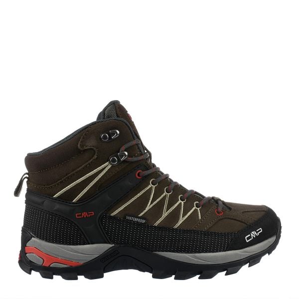 Rigel Mid Trekking Shoe Wp. Brązowe trekkingi męskie CMP, bez zapięcia. Za 399.99 zł.