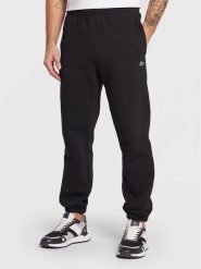 Lacoste Spodnie dresowe XH9610 Czarny Regular Fit. Czarne spodnie sportowe męskie Lacoste, m, bez wzorów, z bawełny. Za 379.99 zł.