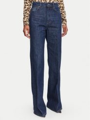 Marella Jeansy 2623186024200 Granatowy Wide Leg. Niebieskie jeansy damskie Marella, bez wzorów, z bawełny. Za 879.99 zł.