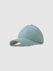 4F Czapka z daszkiem strapback uniseks - turkusowa L/XL. Niebieskie czapki damskie 4F, na lato, bez wzorów, z syntetyku, klasyczne. W wyprzedaży za 59.99 zł.