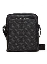 Guess Saszetka HMMILO P4260 Czarny. Czarne saszetki i nerki męskie Guess, z aplikacjami, ze skóry. Za 279.99 zł.