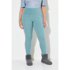 Damskie Legginsy sztuczne futerko od wewnątrz bardzo ciepłe wysoki stan. Zielone legginsy damskie Ulla Popken, bez wzorów, z bawełny. Za 294.99 zł.