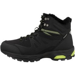 Buty zimowe Hi Tec BLACK LIME JACKDAW WP INSULATED WODOODPORNE OCIEPLANE. Czarne buty zimowe męskie Hi-tec, na zimę, bez wzorów, bez obcasa, bez zapięcia. W wyprzedaży za 349.00 zł.