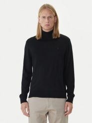 Calvin Klein Golf LV04LD317G Czarny Regular Fit. Czarne swetry męskie Calvin Klein, m, bez wzorów, z wełny, bez kołnierzyka, bez ramiączek. Za 499.99 zł.