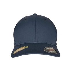 Czapka Z Daszkiem Z Poliestru Z Recyklingu. Niebieskie czapki damskie FLEXFIT, bez wzorów. Za 84.99 zł.