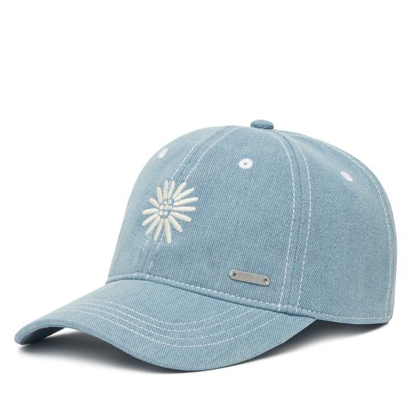 Czapka z daszkiem Roxy. Niebieskie czapki damskie Roxy, bez wzorów. Za 69.99 zł.