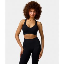 Biustonosz bezszwowy Carpatree Elite czarny. Czarne bielizna sportowa damska Carpatree, xs, bez wzorów. W wyprzedaży za 129.99 zł.