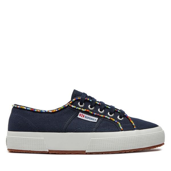 Tenisówki Superga. Niebieskie trampki i tenisówki damskie Superga, bez wzorów, bez zapięcia. Za 209.99 zł.