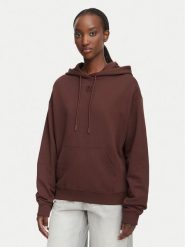 HUGO Bluza Delfinia 50522423 Brązowy Regular Fit. Brązowe bluzy damskie Hugo, xl, bez wzorów, z bawełny, bez ramiączek, bez kaptura. Za 554.99 zł.