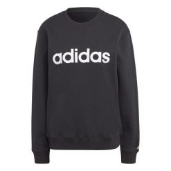 Bluza damska adidas Essentials Linear French Terry. Białe bluzy damskie Adidas, m, bez wzorów, sportowe, bez ramiączek, bez kaptura. Za 194.99 zł.