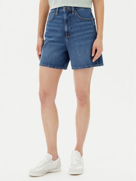 Lee Szorty jeansowe Stella 112364098 Granatowy Wide Leg. Niebieskie szorty damskie Lee, bez wzorów, z bawełny. Za 149.99 zł.