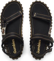 Gumbies Gumbies męskie sandały TRACKER SANDALS UNISEX BLACK 45. Czarne sandały męskie Gumbies, bez wzorów, sportowe, bez zapięcia. Za 189.99 zł.