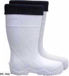 Buty trekkingowe męskie Fagum-Stomil Kalosze męskie ocieplane czarne białe biały 46. Białe trekkingi męskie Fagum-Stomil, bez zapięcia. Za 93.20 zł.