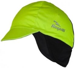 Czapka pod kask softshell Rogelli PROTTETIVO. Żółte czapki damskie Rogelli, na jesień, bez wzorów, z elastanu. Za 91.25 zł.