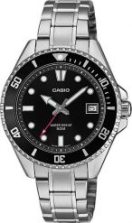 Zegarek Casio Zegarek męski Casio MDV-10D-1A1VEF srebrny. Szare zegarki męskie Casio, bez wzorów, srebrne. Za 424.55 zł.