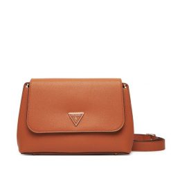 Torebka Guess. Brązowe listonoszki damskie Guess, z aplikacjami, bez dodatków. Za 369.99 zł.