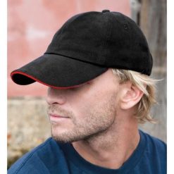 Czapka Core Unisex Adults Memphis Sandwich Peak. Białe czapki damskie RESULT, bez wzorów, z bawełny. Za 28.99 zł.